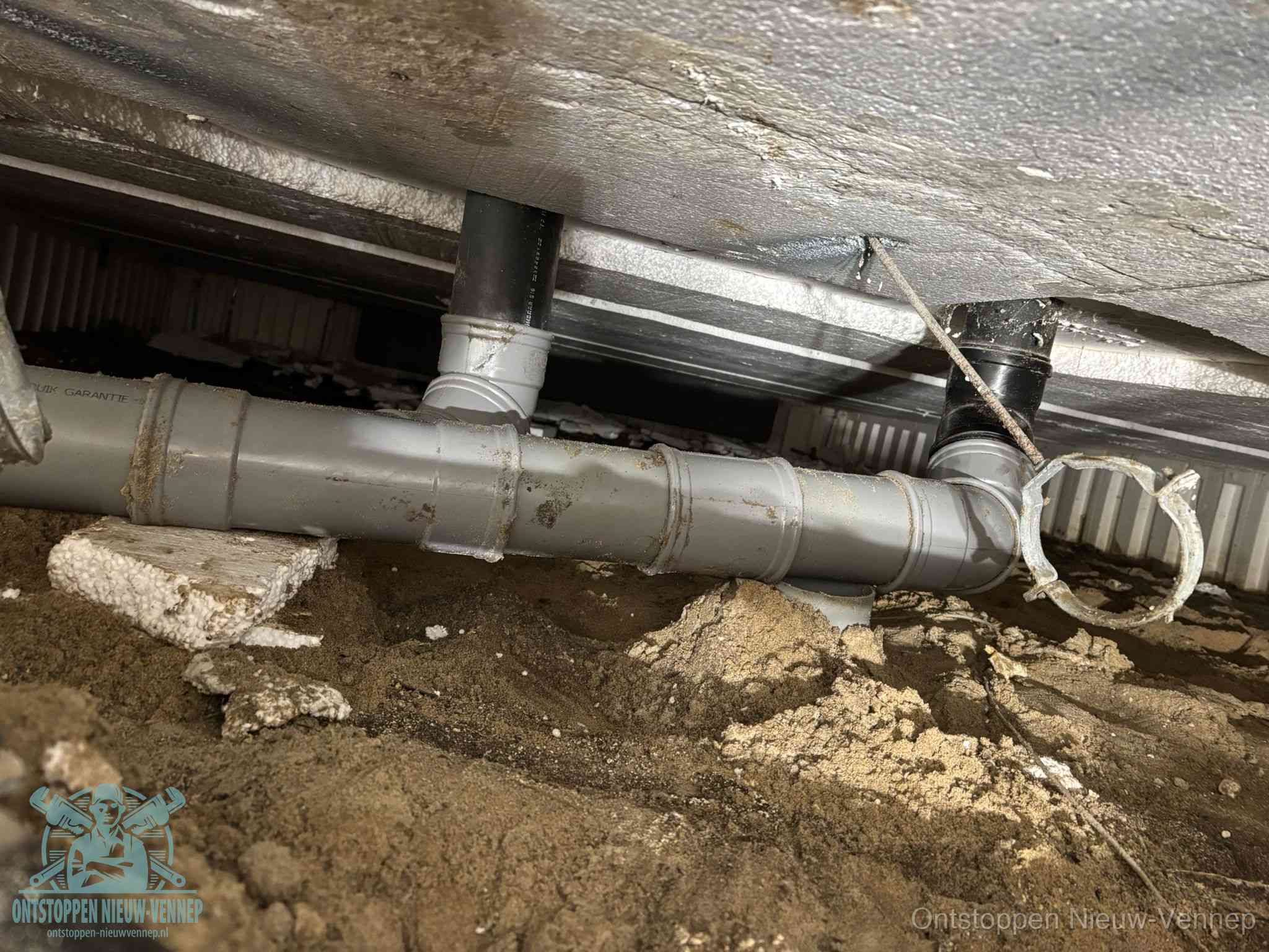 Gemengd gescheiden rioolstelsel in Nieuw-Vennep