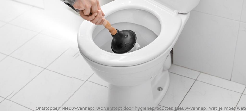 Wc verstopt door hygiëneproducten Nieuw-Vennep: wat je moet weten